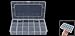 Plastic 18 Compartments Electronic Components Storage Box Case Container