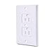 AUSTOR Electric Outlet Covers Baby Safety Self Closing Wall Socket Plugs Plate Alternate for Child Proofing, 6 Pack