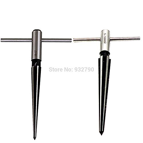 Meka-supplies - Taper Reamer Deburring Hand Tool 5-16mm 1/8-1/2''(3-13mm) 1:10 Tapered Hand Reamer Deburrer Hole Repair Deburring Tube Pipe Hole