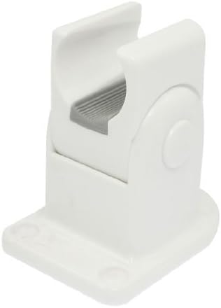 Bano Bano Ducha Soporte ajustable Soporte de plastico blanco - - Amazon.com