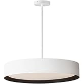 Echo - 40W 1 LED Pendant-5 Inches Tall and 24 Inches Wide-White/Black Finish -Traditional Installation
