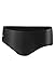 Speedo 70800 Mens Core Solid Brief Swimsuit, Black, 40