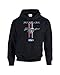 Ford Mustang Hooded Sweatshirt Mustang Pony Design-Black-Medium