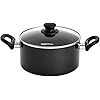 Amazon Basics 5-Piece Non Stick Induction Cookware Set - Including Frying Pan, Saucepan and Casserole with Lids, PFOA…