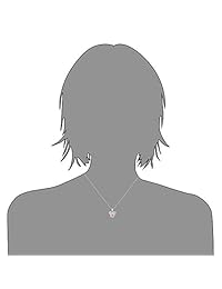 Collar con colgante de Mickey Mouse o Minnie Mouse de plata de ley con circonita cúbica bailando (más colores disponibles)