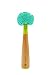 Full Circle FC14109G Crystal Clear Bamboo Handle Glassware & Dish Cleaning Sponge, Brush, Green primary