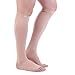 Doc Miller Premium Open Toe Compression Sleeve 1 Pair 15-20 mmHg Firm Support Graduated Pressure for Sports Running Muscle Recovery Shin Splints Varicose Veins (Skin, Medium)