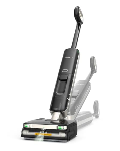 Tineco Floor One S9 Master Cordless Vacuum Cleaner, ThermoBlast Technology, Floor Wash with Hot Water, StreakFree Squeegee 10 cm, Ultra-Thin 10 cm, FlashDry 85°C, 23 KPa, Flat Rat 180