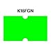 Fluorescent Green Removable Adhesive Labels to fit Towa® GS Series/Halmark/Century Price Guns 16 Pack (Free Ink roll Included)