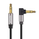 Awinner 3.5mm Auxiliary Stereo Audio Jack to Jack Cable 90 Degree Right Angle for iPhone, iPod, iPad,Smartphones, Tablets and Speakers (6FT)