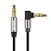 AWINNER 3.5mm Auxiliary Stereo Audio Jack to Jack Cable 90 Degree Right Angle for iPhone, iPod, iPad,Smartphones, Tablets and Speakers-3FT