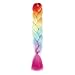 Rainbow Kanekalon Braiding Hair 3pcs Ombre Jumbo Braiding Extension High Temperature Rainbow Color Jumbo Hair (3pcs, Rainbow)