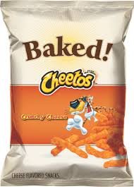 CHEETOS BAKED CRUNCHY CHEESE FLAVORED SNACKS 7/8 OZ.