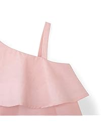 Hope & Henry vestido de un hombro para niñas