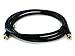 Monoprice RG6 Quad Shield CL2 Coaxial Cable with F Type Connector, 6ft, Black primary