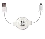 Retractable Lightning Cable [Apple MFi Certified], 3.3 Feet, 8 Pin to USB Sync Cable Charging Cord for iPhone X Xr Xs Max 8 8 Plus 7 7 Plus 6s 6s Plus 6 6 Plus iPad Pro, iPad Air, iPad Mini, iPod More