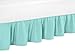 Sweet Jojo Designs Solid Turquoise Twin Bed Skirt for Girls Skylar Bedding Sets