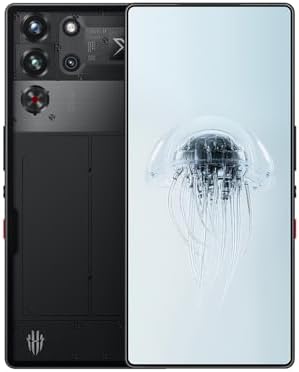 REDMAGIC 10 Air 120Hz Smartphone Gaming, 5G Android Téléphone Portable, 12GB RAM+256GB ROM, Snapdragon 8 Gen 3, 6.8" AMOLED Écran, FHD+, 50MP Caméra, 80W Chargeur, Dual-Sim, NFC Noir