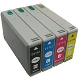 4 Pks Compatible Epson 676xl T676xl120-t676xl420 Ink Cartridge for Workforce Wp-4020 Wp-4530, Office Central