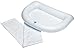 SP Bel-Art 30024 Ableware Inflatable Crescent Shaped Shampoo Basin, Shallow, White