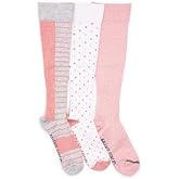 MUK LUKS Women's Cotton Compression Knee-High Socks