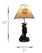 Golf Lovers Tee Time Light Golf Bag Table Lamp with Decorative Beige Shade - 20 Inches High - Stylish Golfing Decor for Bedrooms, Dens and Living Rooms
