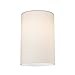 Satin White Cylinder Glass Shade - Lipless with 1-5/8-Inch Fitter