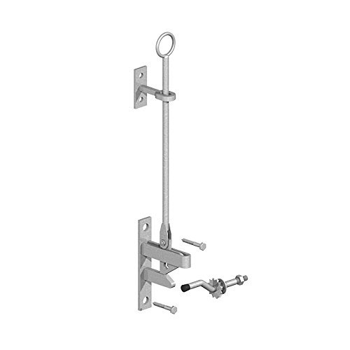 Wyre Direct - Hunting Gate Catch Lift, Gate Latch Automatic Galvanised with Striker, Outdoor Gate Lock, Field Gate Latch, Ideal for Securing Garden and Field Gates