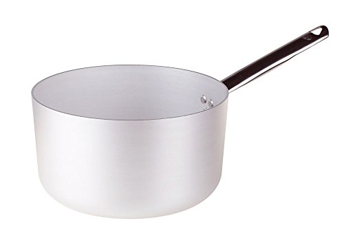 Pentole Agnelli ALMA10526 Professional Aluminum Pans 3 mm, High Casserole with Handle, 8 L
