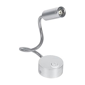 Yosoo AC85 – 265 V LED-leeslamp, daglicht, warm wit/cool licht, voor slaapkamer, met schakelaar (kleur 3500 K-3 W)