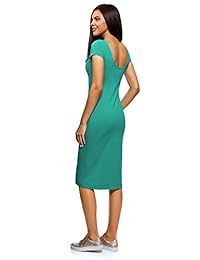 Colección oodji vestido de media pierna con espalda descubierta para mujer