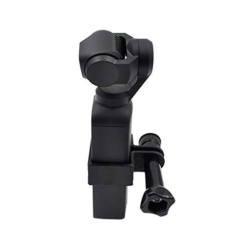 Portable Expansion 1/4 inch Screw Adapter Bracket + Clip for DJI Osmo Pocket Handheld Gimbal Stabilizer (Black)