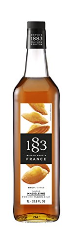 1883 Maison Routin - French Madeline Syrup - Made in France - Glass Bottle | 1 Liter (33.8 oz)