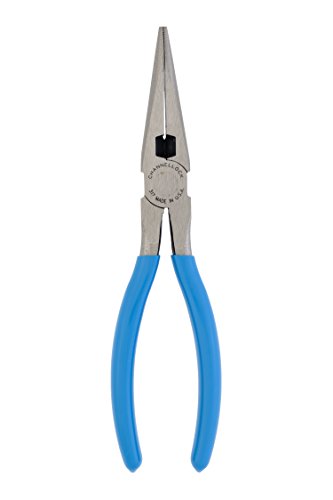 Channellock 317 8-Inch Long Nose Plier with Side Cutter | Needle Nose Pliers with Knife and Anvil – Style Side Cutter…