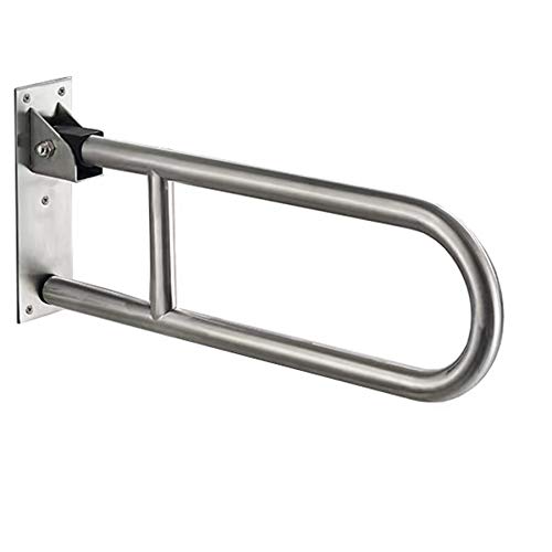 FlySkip Toilet Grab Bar,Fold Down Grab Bar Support, 24Inch Stainless