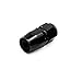 X AUTOHAUX Black Aluminum Alloy 10AN Straight Swivel Car Fuel Oil Hose End Fitting Adapter