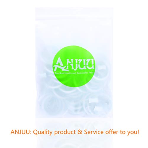 image for ANJUU 36 Pack Curtain Clips Heavy Duty Nickel Plated Metal Curtain Rin
