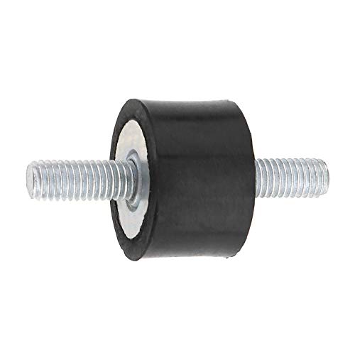 Creative-Idea 4 Packs M8 Double Male Anti Vibration Rubber Mount Kit for Air Compressor Pump Rubber Shock Absorber Mount Bobbin