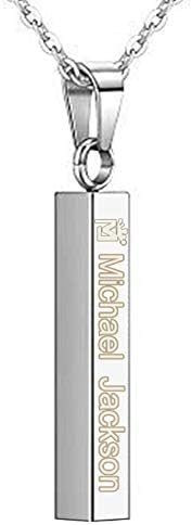 MJ Necklace Pendant Necklace - Silver Necklace