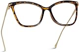 WearMe Pro - New Elegant Oversized Clear Cat Eye Non-Prescription Glasses