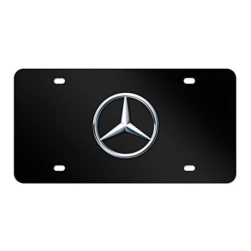 Mercedes Benz Logo Black Stainless Steel Front License Plate With Caps Cla Cls C E S Sl Slk Gl For Mercedes Benz Diy Logo Pricepulse