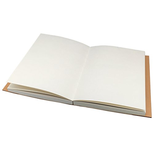Kraft Cover Drawing Notebook & Sketchbook Set of 2 Blank Plain Sketch