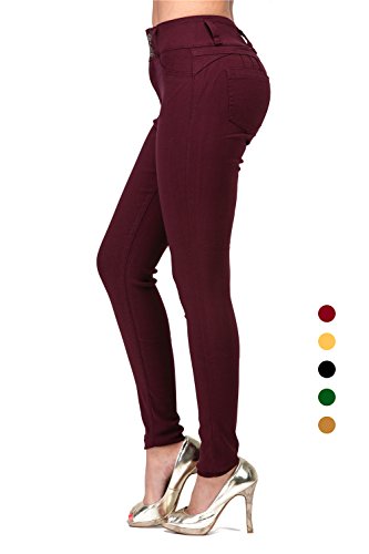 high rise colored jeggings
