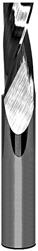 2L inc. Diamond Coated End Mill for Cutting Aluminum, Solid Carbide, Single Flute, 1/8" Cutter Dia., 1/4" Shank Dia., .500" Flute Length, 2.0" OL, Made in the USA, Part No. AE1-125-2D