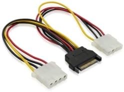 HDMIHOME SATA 15 Pin Male to 4 Pin Female Power For IDE hard disk Power Extension Cable