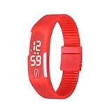 Hattfart Watches Mens Womens Simple Gel Rubber