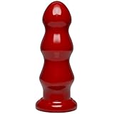 Doc Johnson American Bombshell - B-10 Tango - Vac-U-Lock and F Machine Compatible Dildo or Butt Plug - Cherry Bomb Red