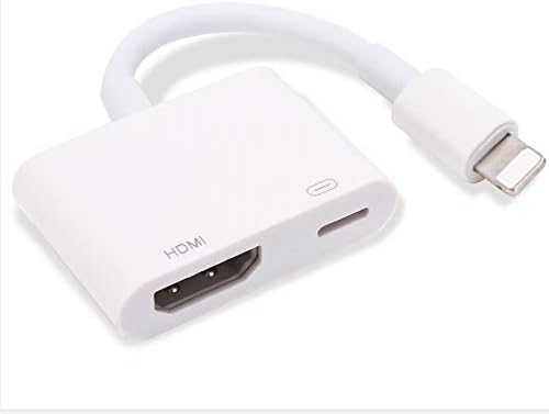 SOOTEWAY iPhone to HDMI Adapter 1080P HDTV Connector Digital AV Adapter Latest Plug and Play Converter Compatible with…