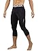 DRSKIN Men’s 3/4 Compression Pants Tights Leggings Shorts Sports Baselayer Running Workout Active (Packs of 1, 2, or 3 Deals) (BB807, L)