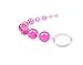 Pavian SiliconeSlimAnalBeadsMassagerPlugDildoButt for beginer Pink